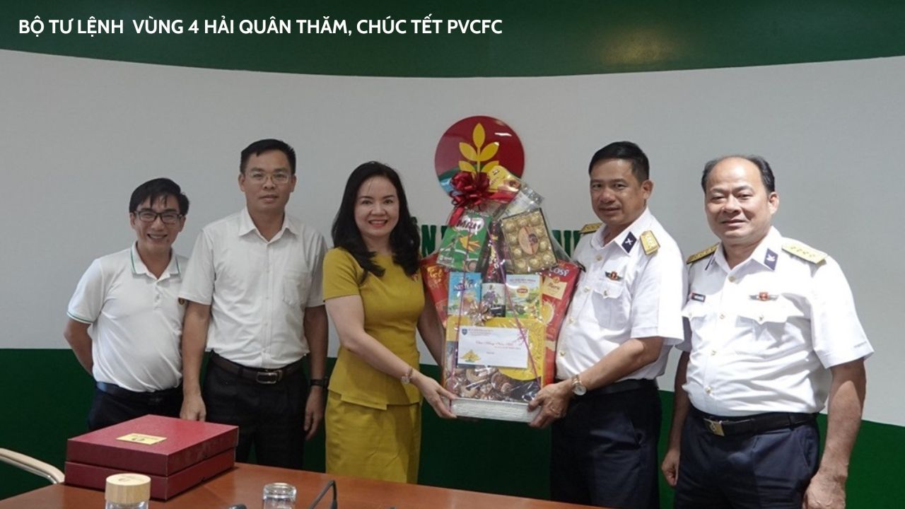 Bộ Tư Lệnh Vùng 4 Hải Quân Đến Thăm, Chúc Tết Và Làm Việc Cùng Công Ty Cổ Phần Phân Bón Dầu Khí Cà Mau